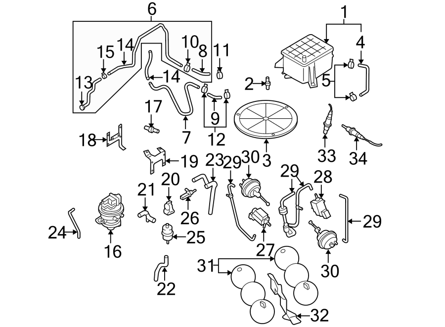 26EMISSION SYSTEM. EMISSION COMPONENTS.https://images.simplepart.com/images/parts/motor/fullsize/1361225.png