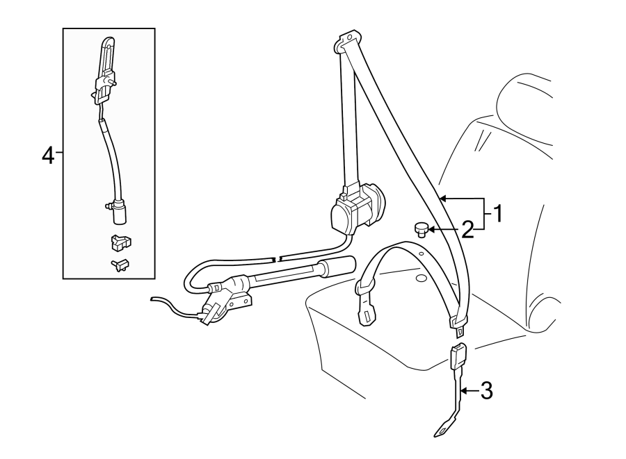 RESTRAINT SYSTEMS. FRONT SEAT BELTS.