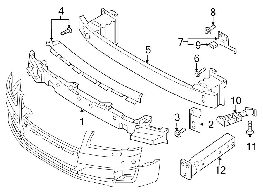 1FRONT BUMPER. BUMPER & COMPONENTS.https://images.simplepart.com/images/parts/motor/fullsize/1362008.png