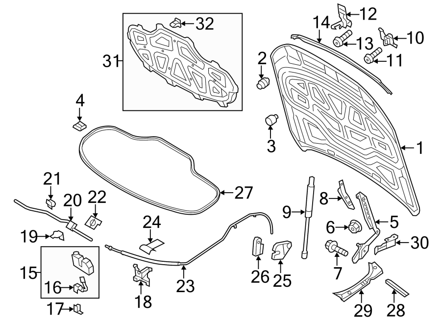 HOOD & COMPONENTS.