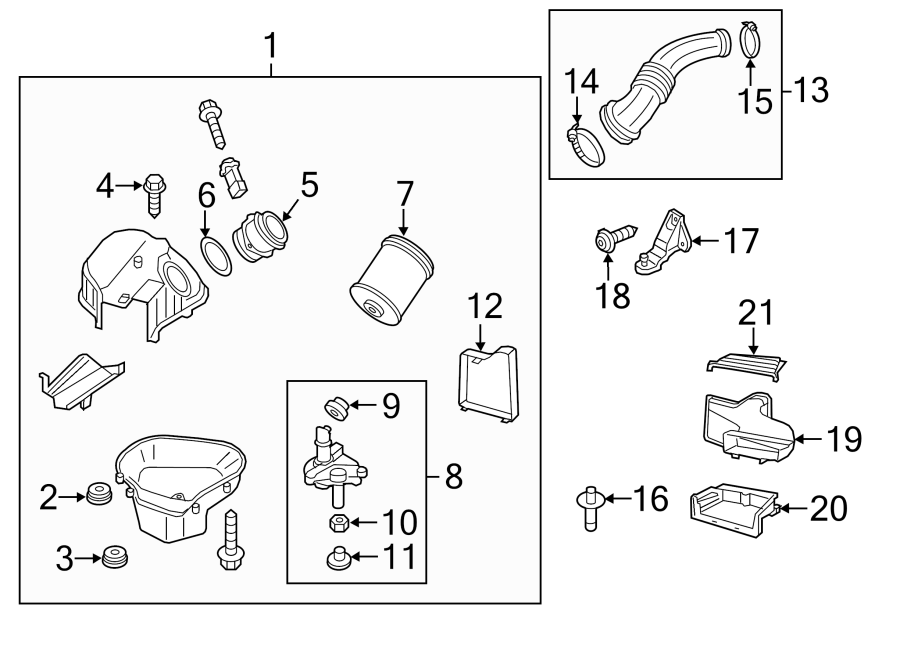 ENGINE / TRANSAXLE. AIR INTAKE.