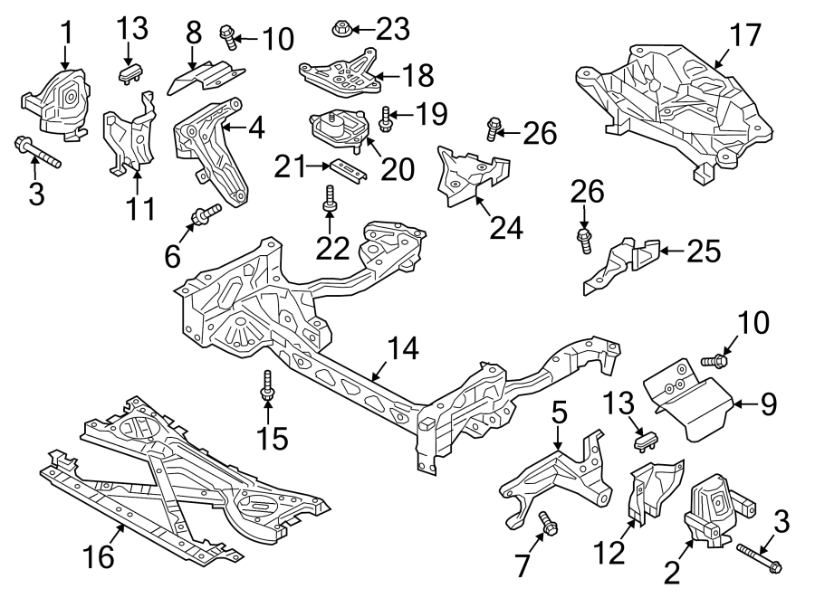 13ENGINE / TRANSAXLE. ENGINE & TRANS MOUNTING.https://images.simplepart.com/images/parts/motor/fullsize/1362304.png