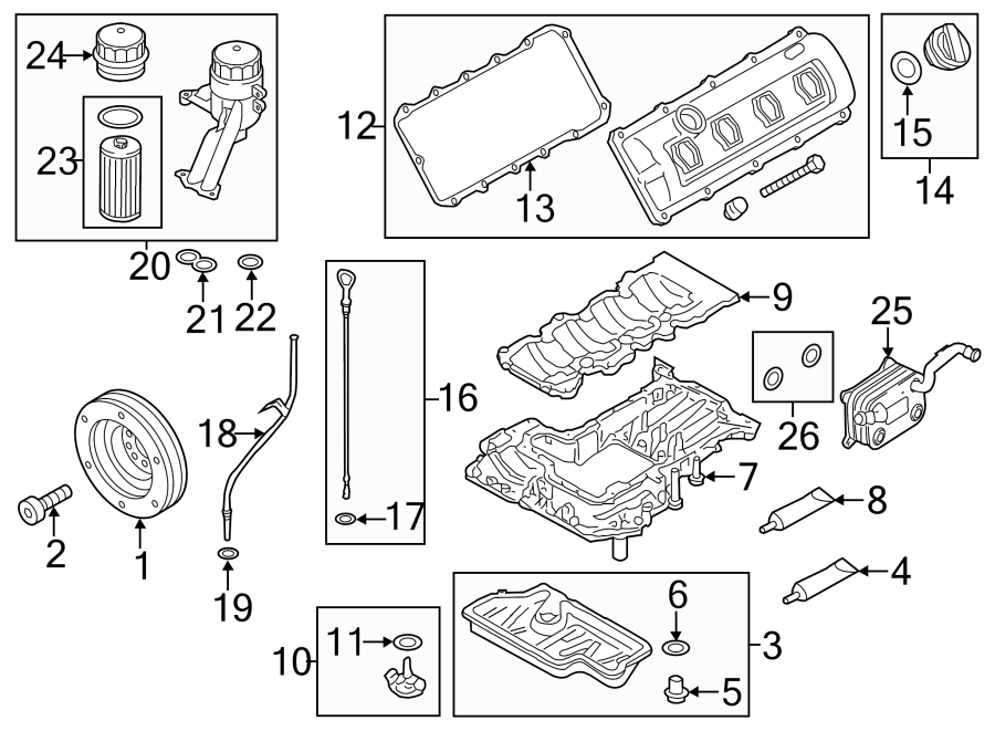 ENGINE / TRANSAXLE. ENGINE PARTS.