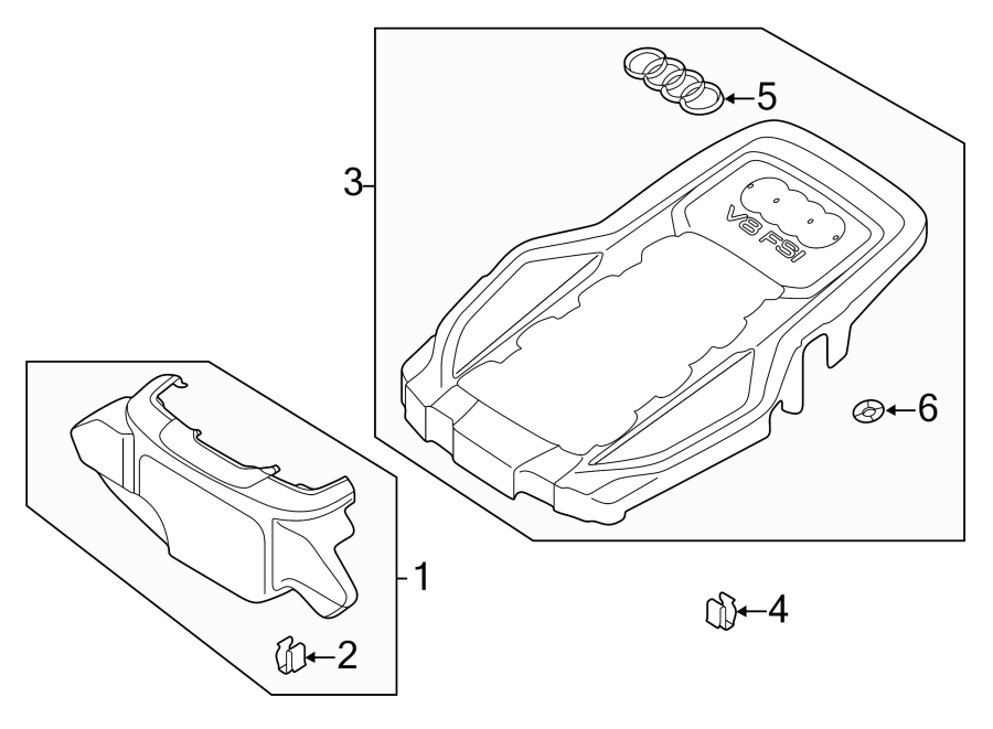 ENGINE / TRANSAXLE. ENGINE APPEARANCE COVER.