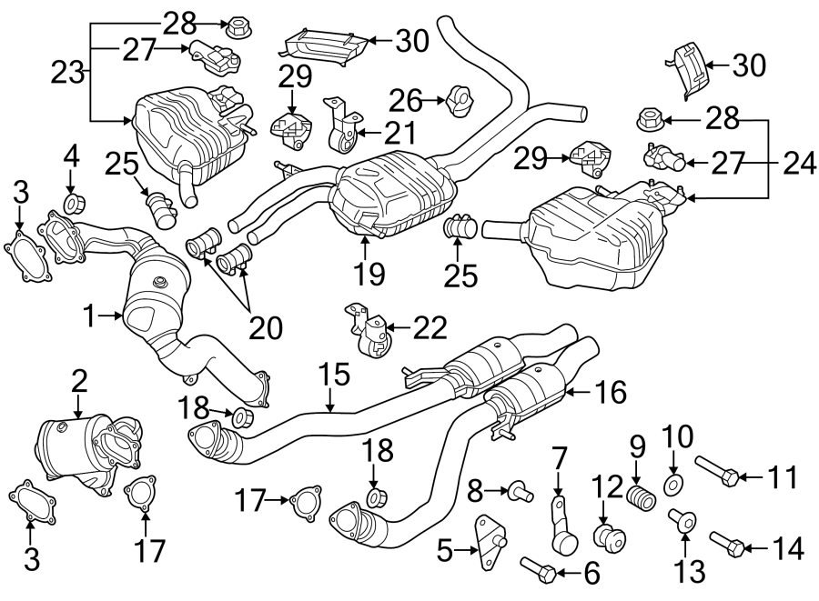 26EXHAUST SYSTEM. EXHAUST COMPONENTS.https://images.simplepart.com/images/parts/motor/fullsize/1362422.png