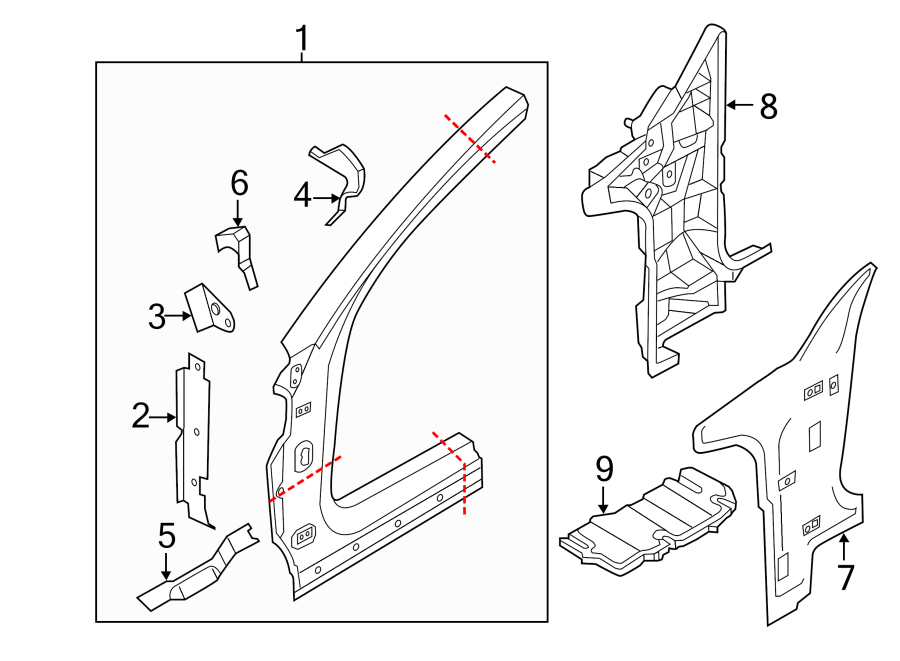 9PILLARS. ROCKER & FLOOR. HINGE PILLAR.https://images.simplepart.com/images/parts/motor/fullsize/1362720.png