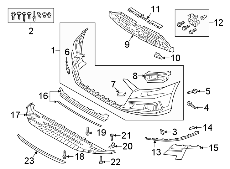 18FRONT BUMPER. BUMPER & COMPONENTS.https://images.simplepart.com/images/parts/motor/fullsize/1363005.png