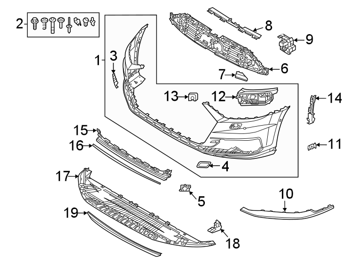 10Front bumper. Bumper & components.https://images.simplepart.com/images/parts/motor/fullsize/1363008.png