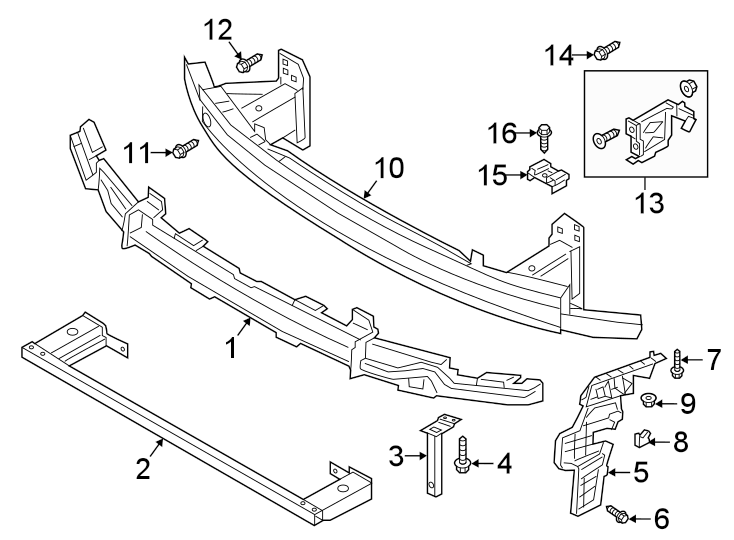 14FRONT BUMPER. BUMPER & COMPONENTS.https://images.simplepart.com/images/parts/motor/fullsize/1363010.png