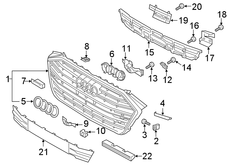 3FRONT BUMPER. GRILLE & COMPONENTS.https://images.simplepart.com/images/parts/motor/fullsize/1363015.png