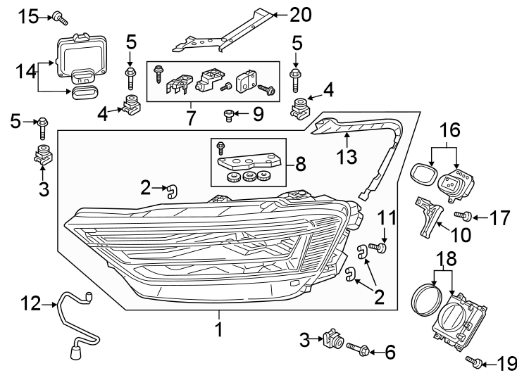 14FRONT LAMPS. HEADLAMP COMPONENTS.https://images.simplepart.com/images/parts/motor/fullsize/1363050.png