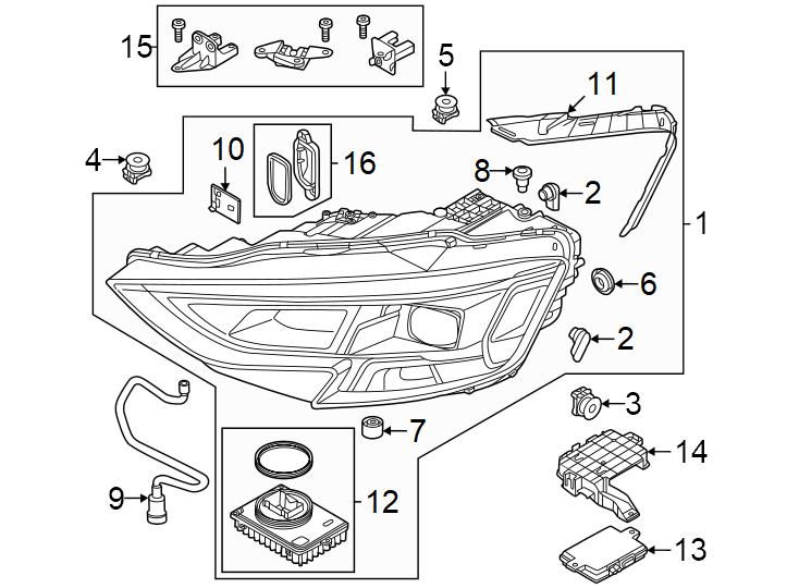 13Front lamps. Headlamp components.https://images.simplepart.com/images/parts/motor/fullsize/1363057.png