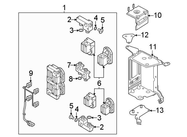 Air conditioner & heater. Compressor & lines. Condenser.