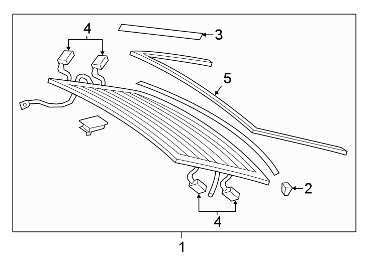 Diagram BACK GLASS. for your Audi