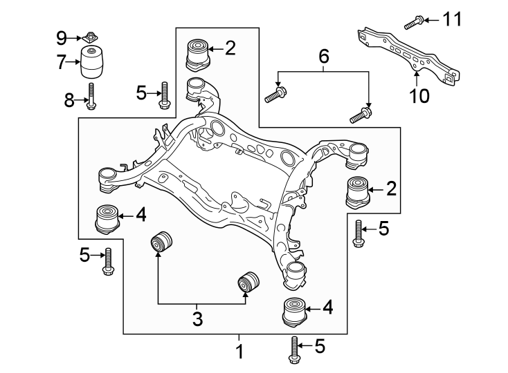 9Rear suspension. Suspension mounting.https://images.simplepart.com/images/parts/motor/fullsize/1363837.png