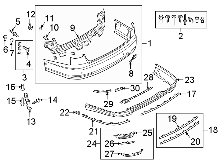 14REAR BUMPER. BUMPER & COMPONENTS.https://images.simplepart.com/images/parts/motor/fullsize/1363920.png