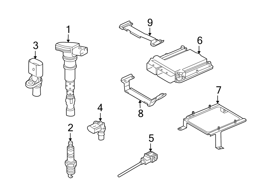 Diagram IGNITION SYSTEM. for your Audi SQ8  