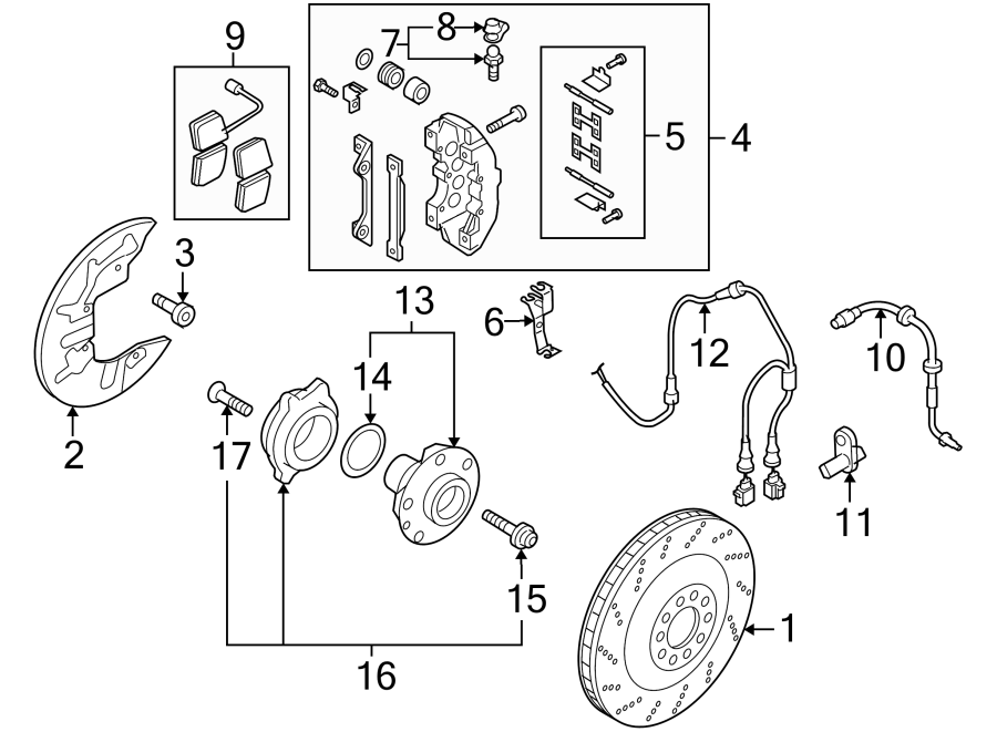 9FRONT SUSPENSION. BRAKE COMPONENTS.https://images.simplepart.com/images/parts/motor/fullsize/1365165.png