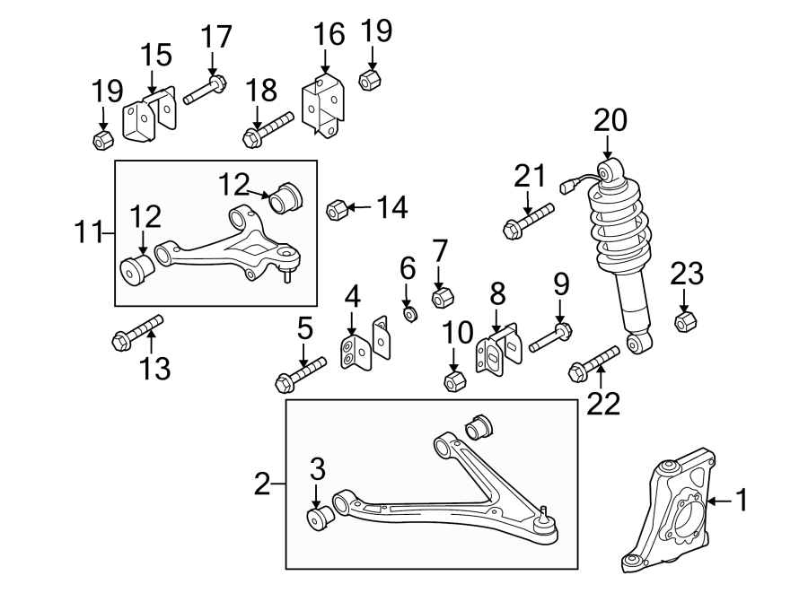 2Front suspension. Suspension components.https://images.simplepart.com/images/parts/motor/fullsize/1365170.png