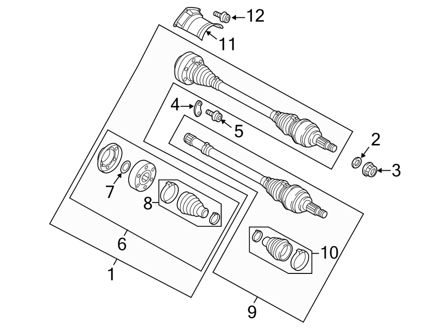 REAR SUSPENSION. DRIVE AXLES.