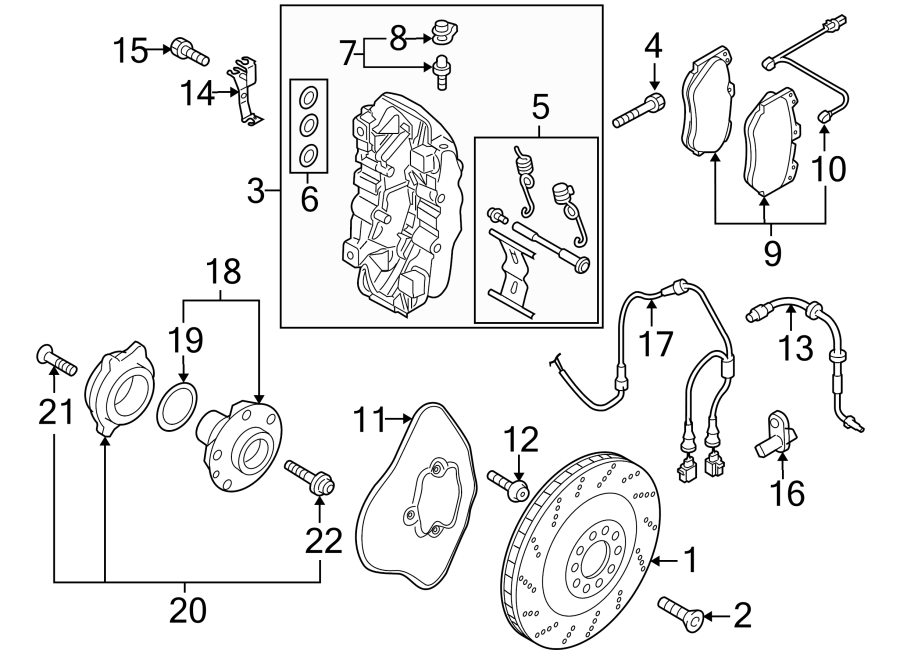 FRONT SUSPENSION. BRAKE COMPONENTS.