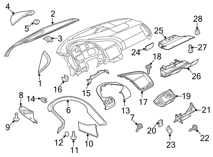 INSTRUMENT PANEL COMPONENTS.