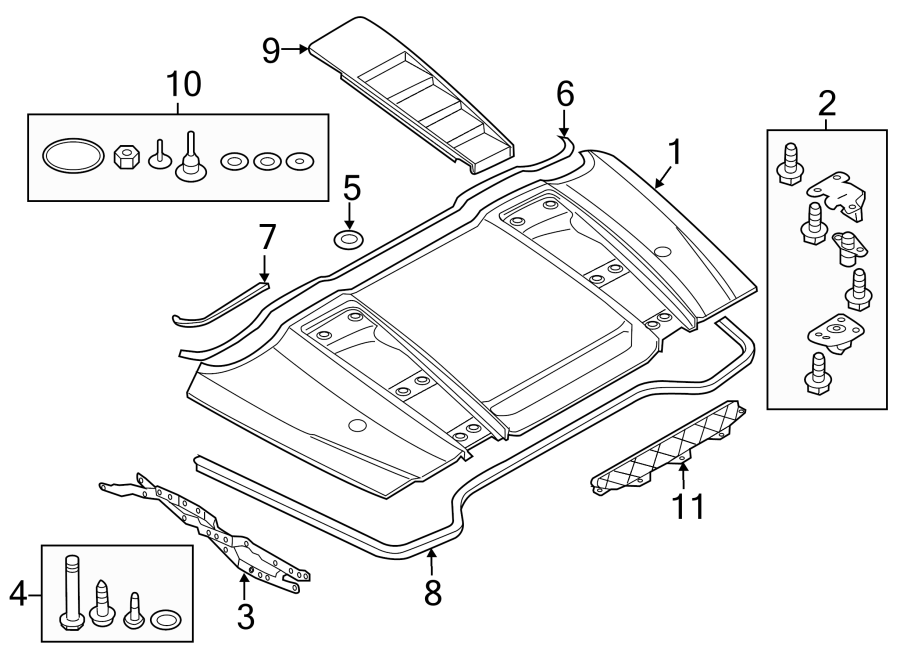 9CONVERTIBLE TOP. EXTERIOR TRIM.https://images.simplepart.com/images/parts/motor/fullsize/1366430.png