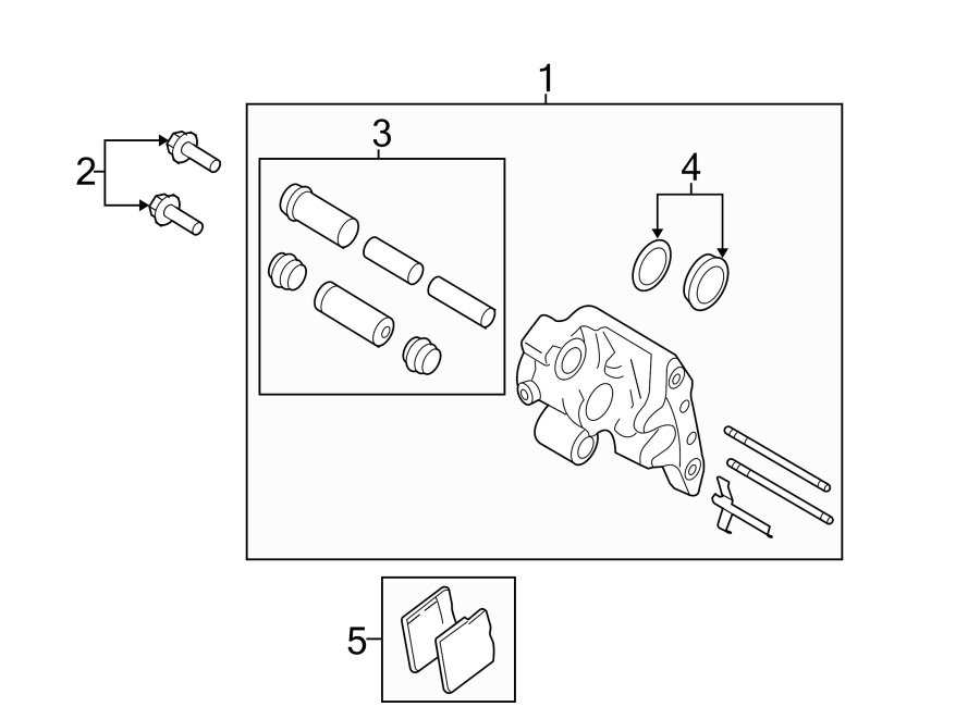 REAR SUSPENSION. BRAKE COMPONENTS.