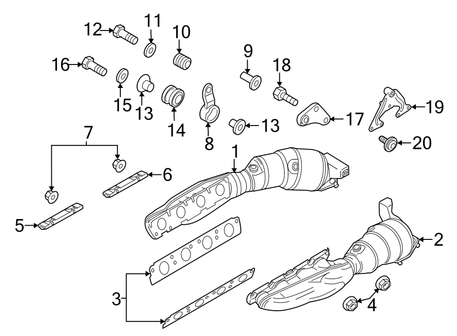 13EXHAUST SYSTEM. EXHAUST MANIFOLD.https://images.simplepart.com/images/parts/motor/fullsize/1366875.png