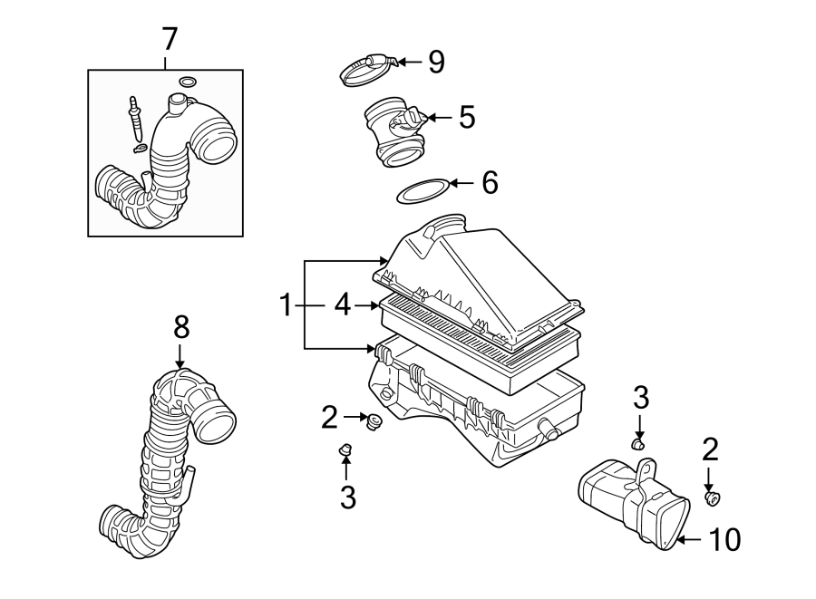 ENGINE / TRANSAXLE. AIR INTAKE.