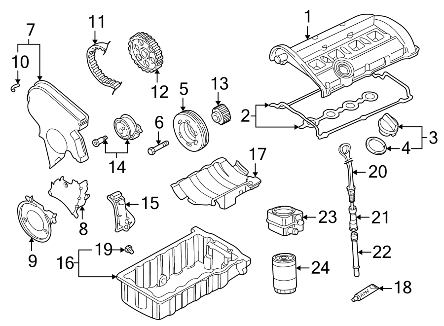 ENGINE / TRANSAXLE. ENGINE PARTS.