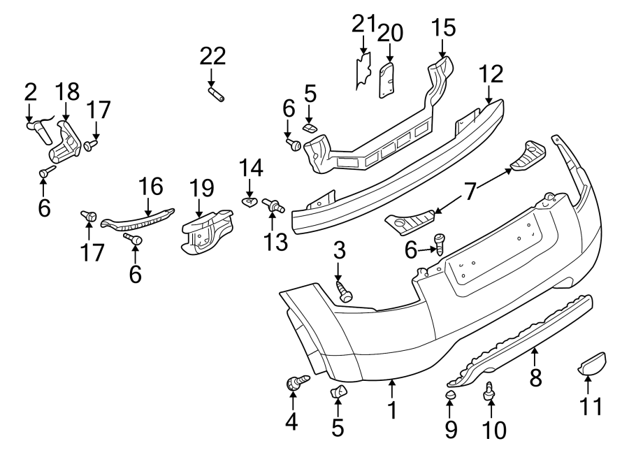 5REAR BUMPER. BUMPER & COMPONENTS.https://images.simplepart.com/images/parts/motor/fullsize/1370465.png