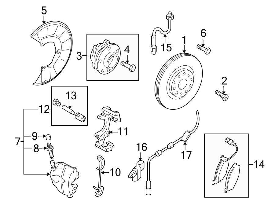 FRONT SUSPENSION. BRAKE COMPONENTS.