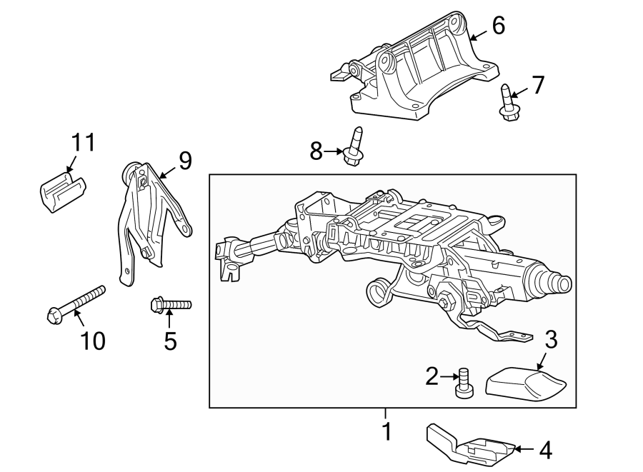 3STEERING COLUMN ASSEMBLY.https://images.simplepart.com/images/parts/motor/fullsize/1371335.png