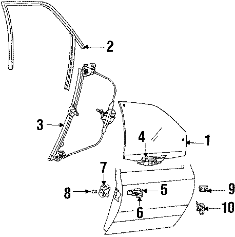 9FRONT DOOR. GLASS & HARDWARE.https://images.simplepart.com/images/parts/motor/fullsize/137135.png