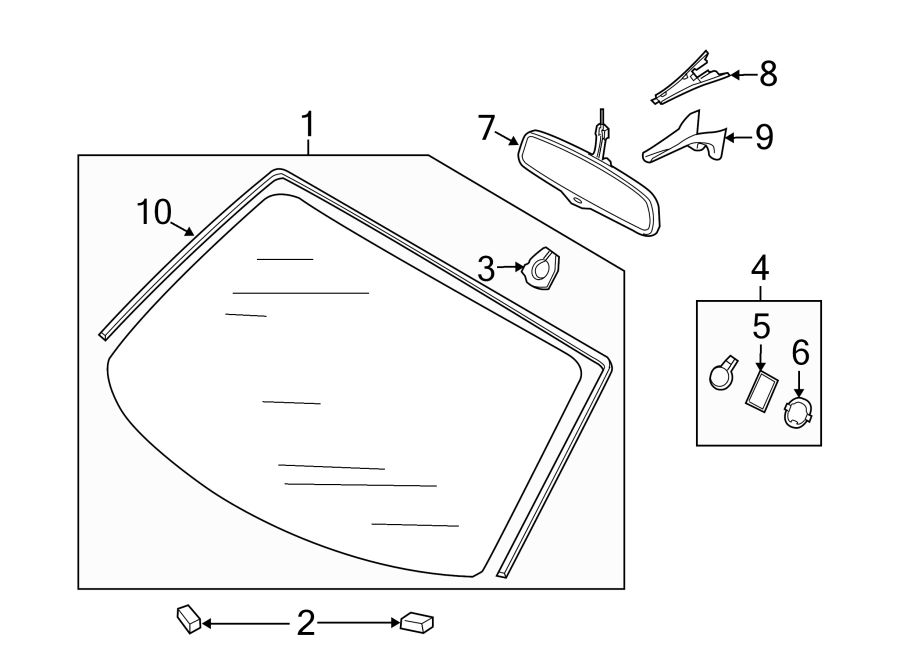 9WINDSHIELD. EXTERIOR TRIM. GLASS.https://images.simplepart.com/images/parts/motor/fullsize/1371350.png