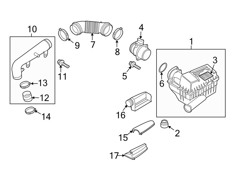 ENGINE / TRANSAXLE. AIR CLEANER.