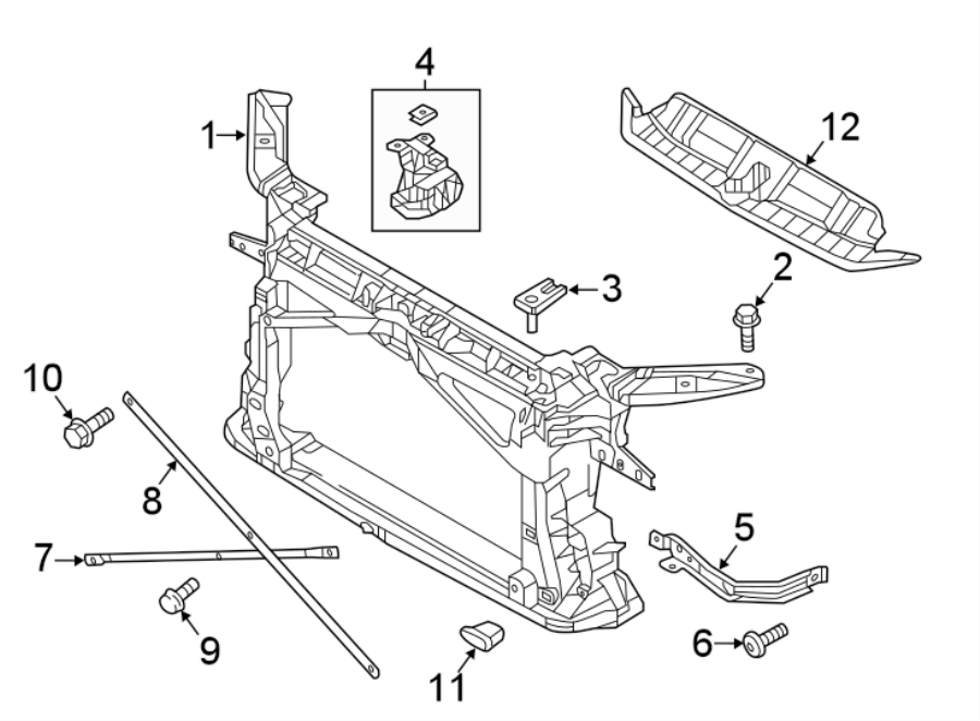 12RADIATOR SUPPORT.https://images.simplepart.com/images/parts/motor/fullsize/1372043.png