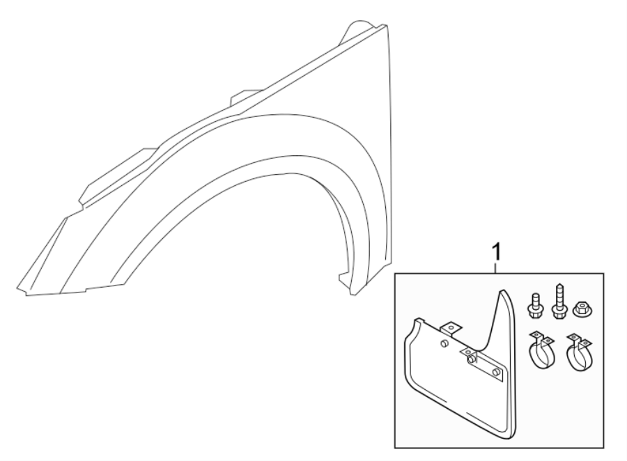FENDER. EXTERIOR TRIM.