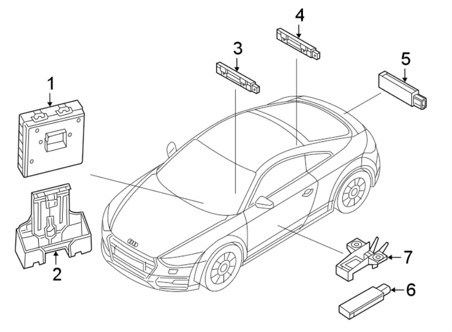 KEYLESS ENTRY COMPONENTS.