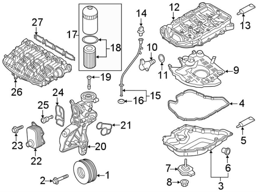 ENGINE / TRANSAXLE. ENGINE PARTS.