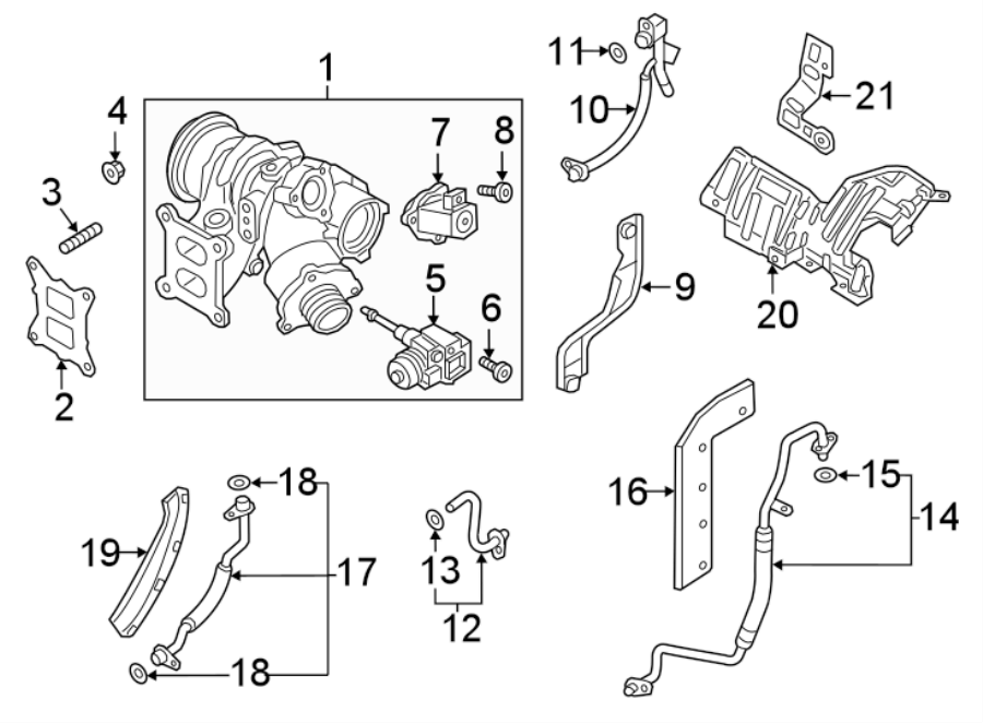 ENGINE / TRANSAXLE. TURBOCHARGER.