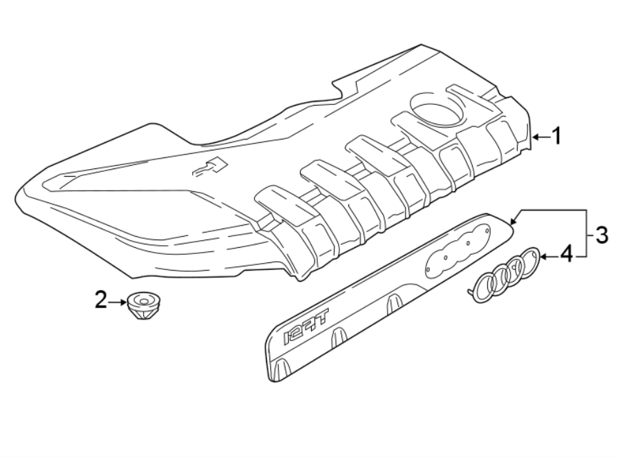 ENGINE / TRANSAXLE. ENGINE APPEARANCE COVER.