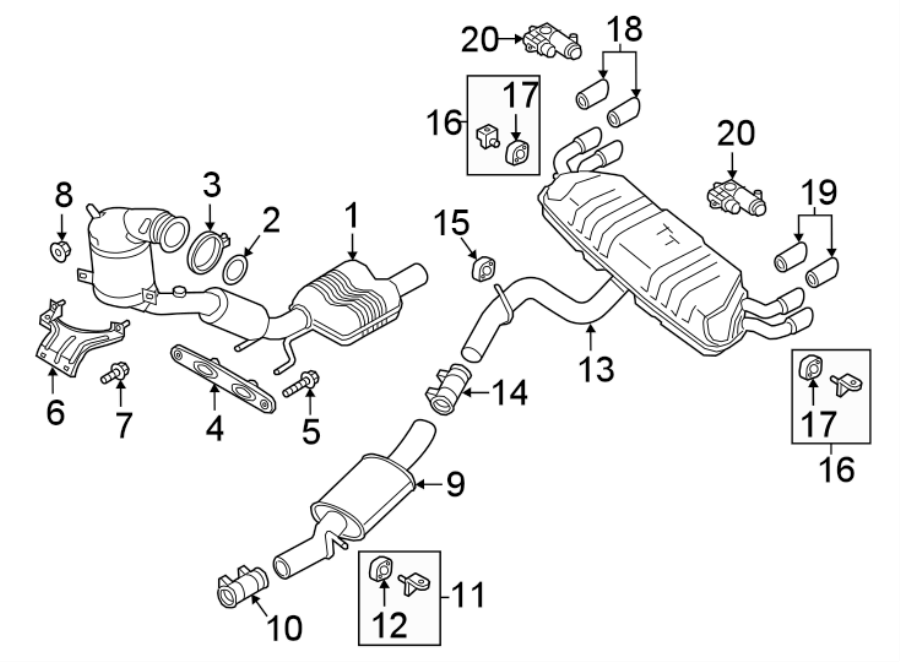 16EXHAUST SYSTEM. EXHAUST COMPONENTS.https://images.simplepart.com/images/parts/motor/fullsize/1372258.png