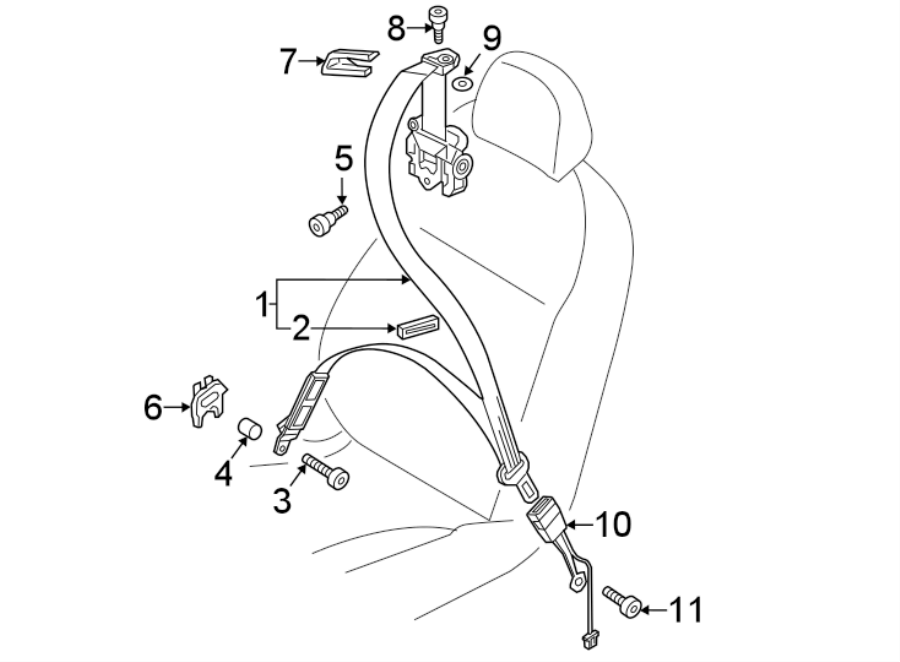 9RESTRAINT SYSTEMS. FRONT SEAT BELTS.https://images.simplepart.com/images/parts/motor/fullsize/1372410.png