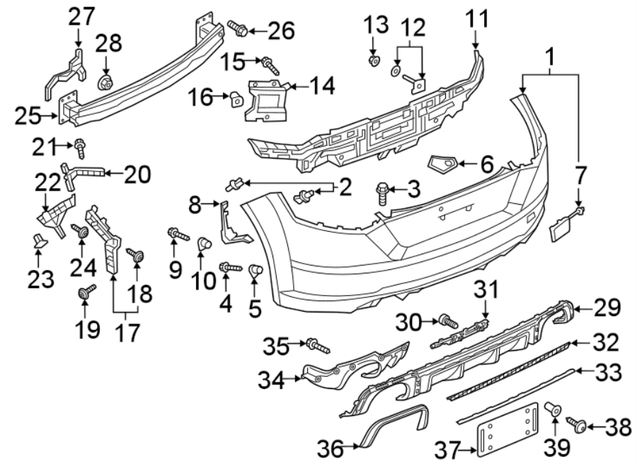 36REAR BUMPER. BUMPER & COMPONENTS.https://images.simplepart.com/images/parts/motor/fullsize/1372835.png