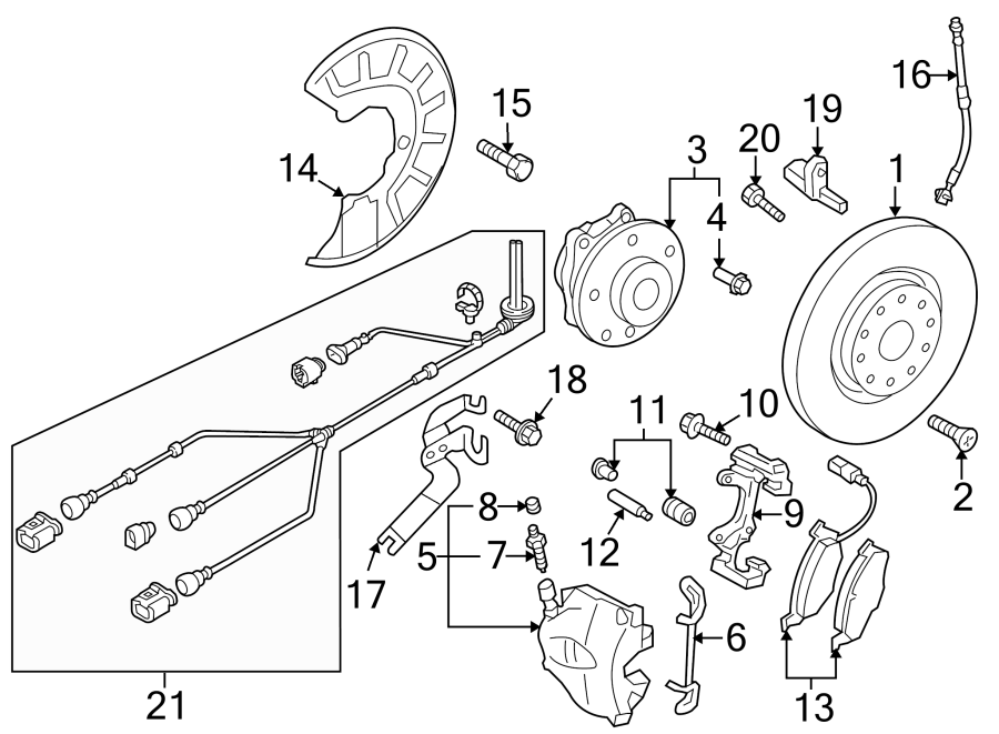 FRONT SUSPENSION. BRAKE COMPONENTS.