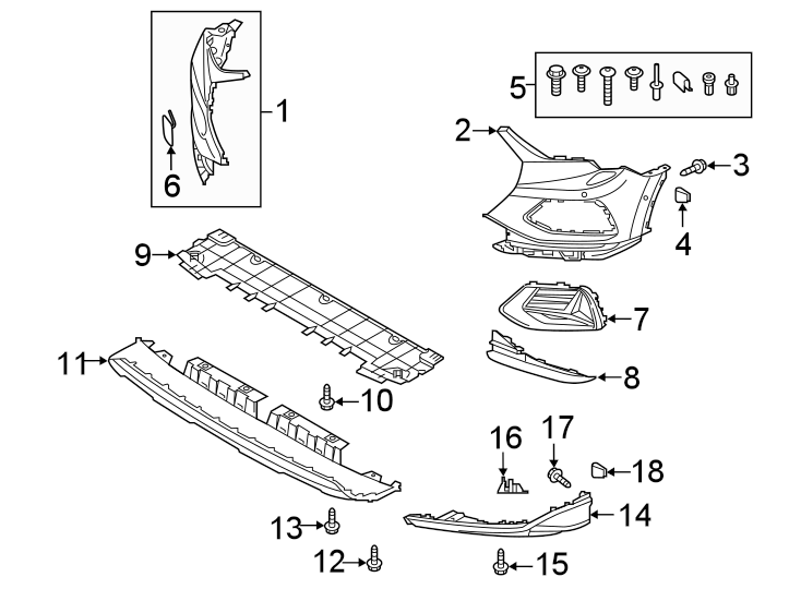 1FRONT BUMPER & GRILLE. BUMPER & COMPONENTS.https://images.simplepart.com/images/parts/motor/fullsize/1376005.png