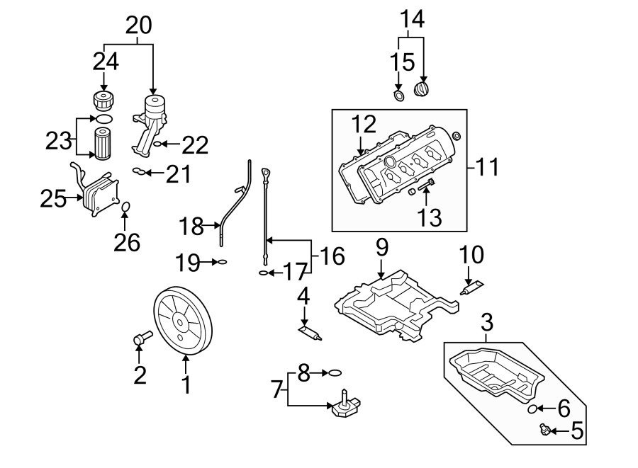 ENGINE / TRANSAXLE. ENGINE PARTS.