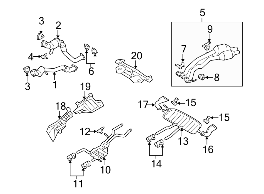 19EXHAUST SYSTEM. EXHAUST COMPONENTS.https://images.simplepart.com/images/parts/motor/fullsize/1380465.png